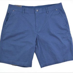New Weatherproof  Size 42 Men's Ripstop Utility Shorts 10" Inseam Storm Blue WP